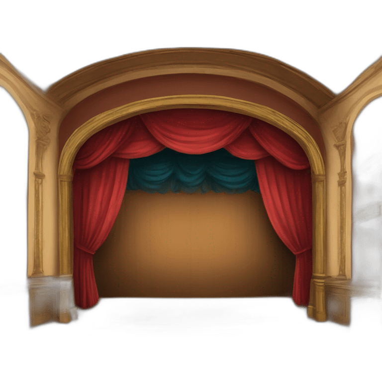 escenario de teatro emoji