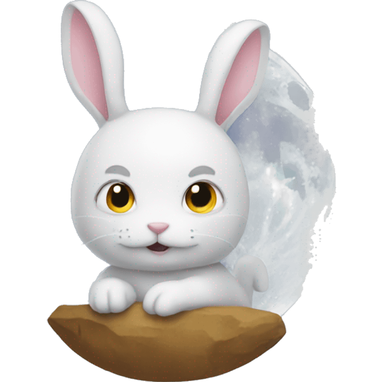 Moon rabbit emoji