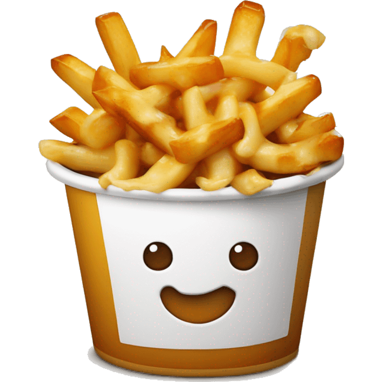 Poutine qui mange une poutune emoji