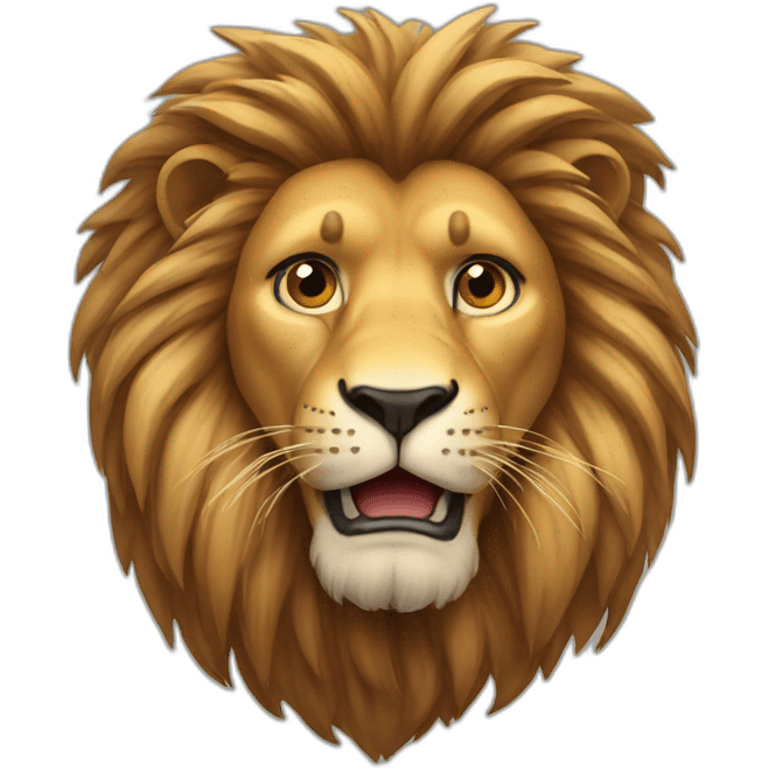 confused lion emoji