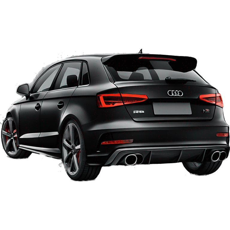 black audi RS3 emoji