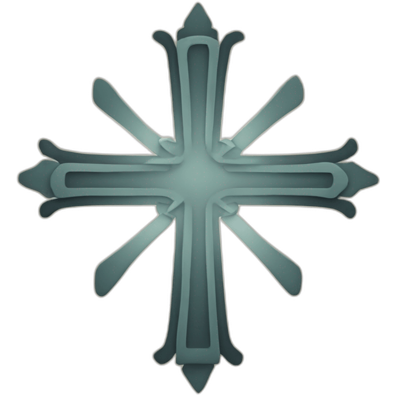 coptic cross clear simple emoji