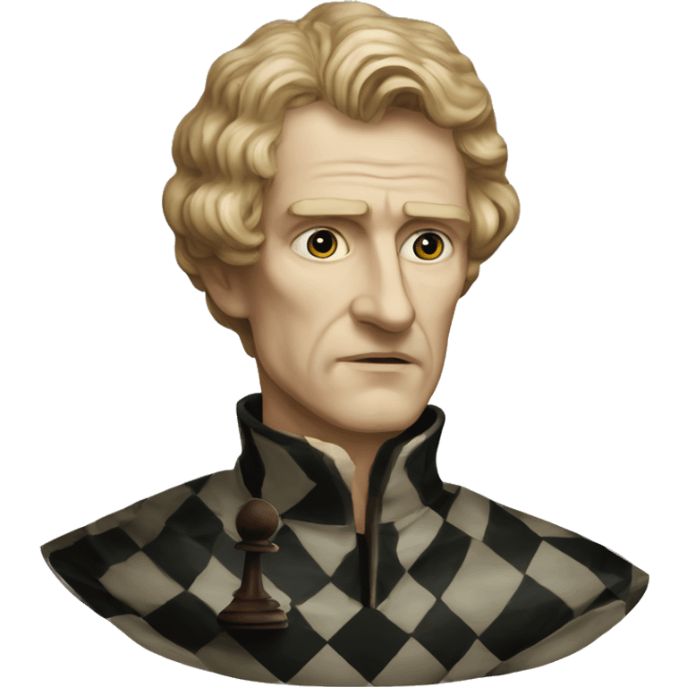 Vintage King Claudius Hamlet playing chess emoji