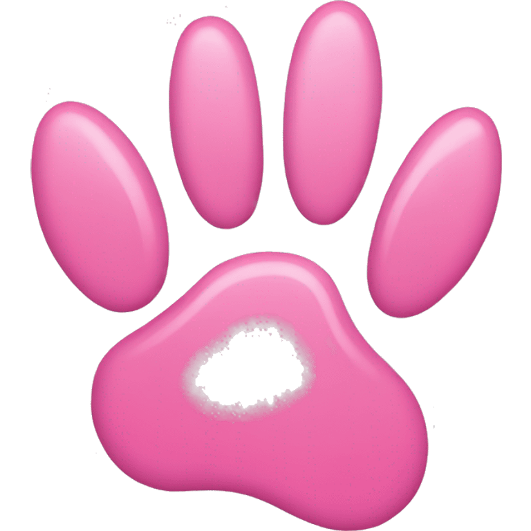 pink paw emoji