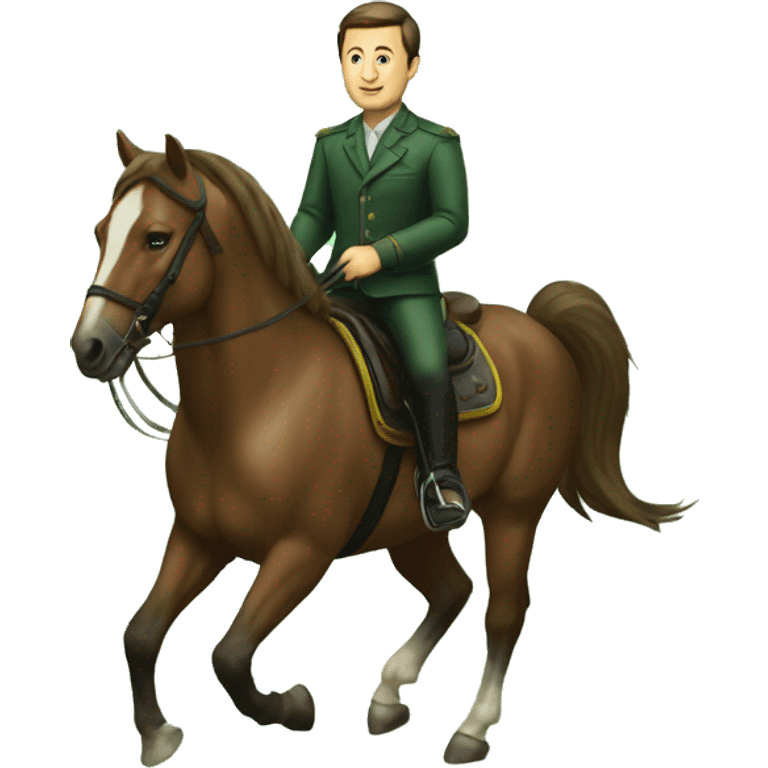 Zelensky on a horse emoji