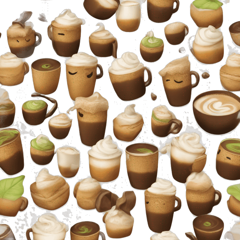 Macha lattee capuchino emoji