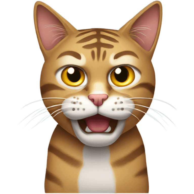 Angry tabby cat emoji