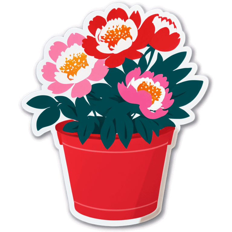 Peony bucket emoji