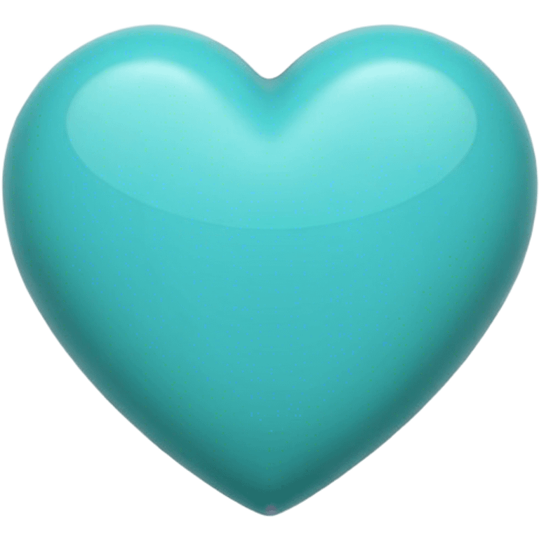 Heart turquoise dark emoji