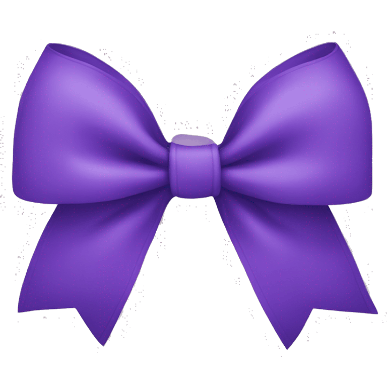 A purple bow emoji