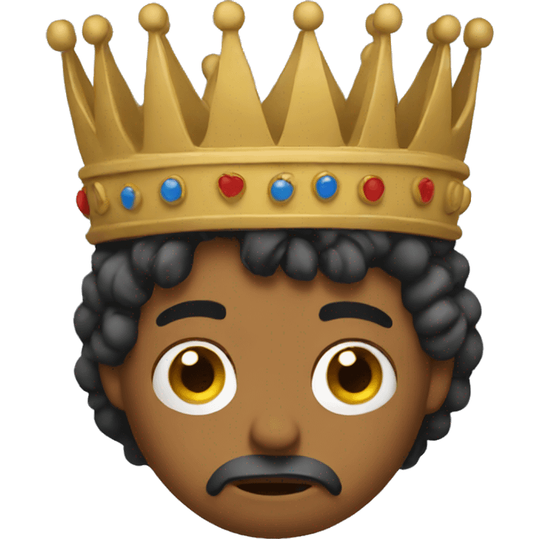 sad king emoji