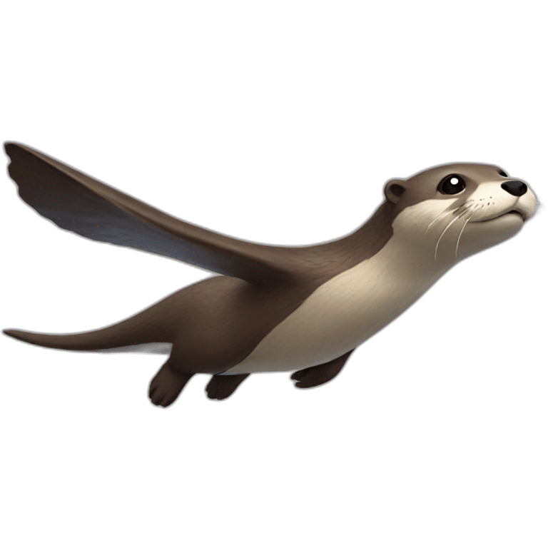 flying otter emoji