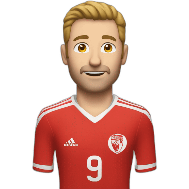 paul mullin red jersey soccer goal  emoji