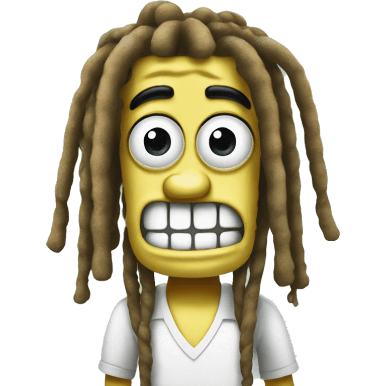 SpongeBob with dreads emoji