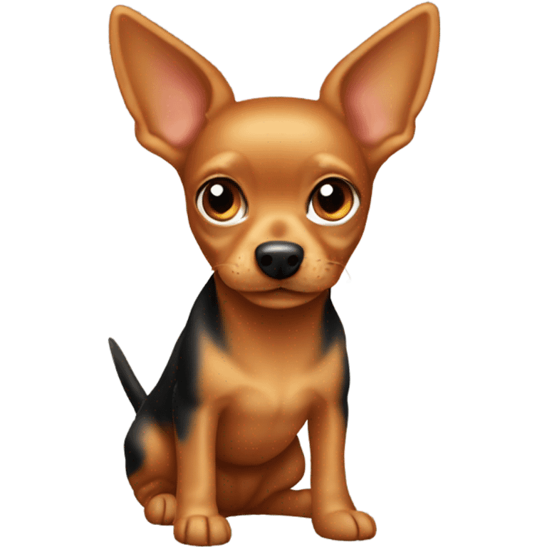 The orange-haired toy terrier. emoji