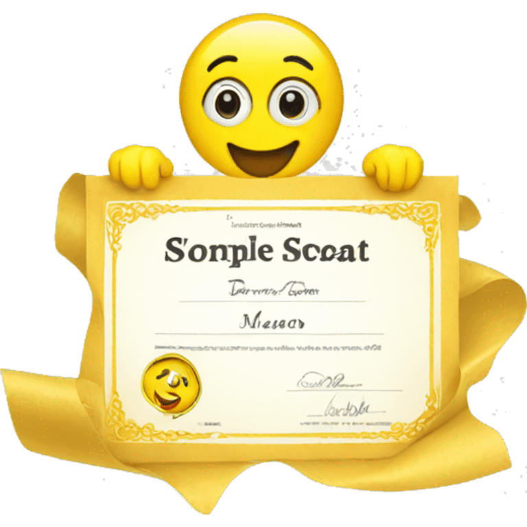 Snapchat certificate  emoji