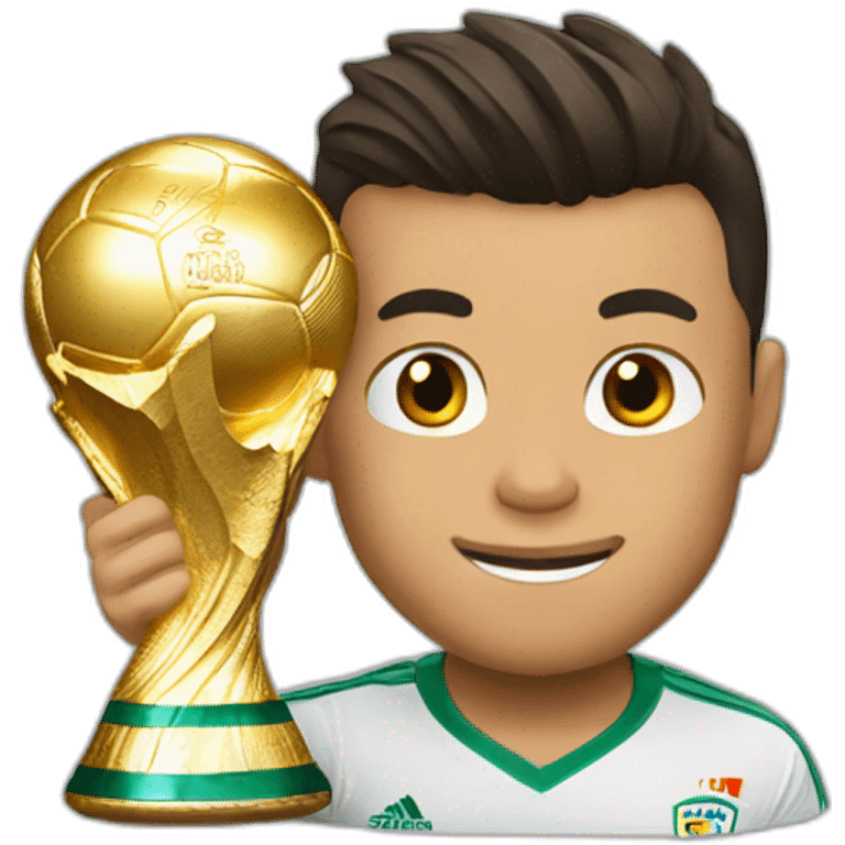 CR7 winning world cup emoji