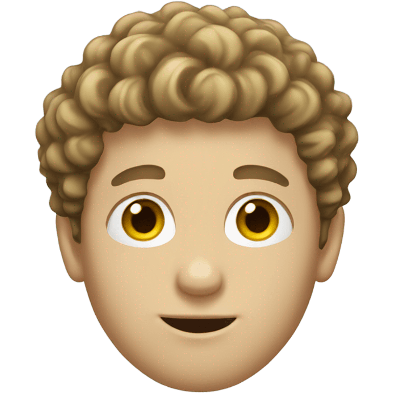 white boy with curly hair and beard emoji