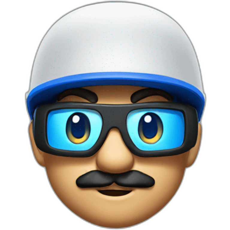 Super mario with VR Glasses emoji