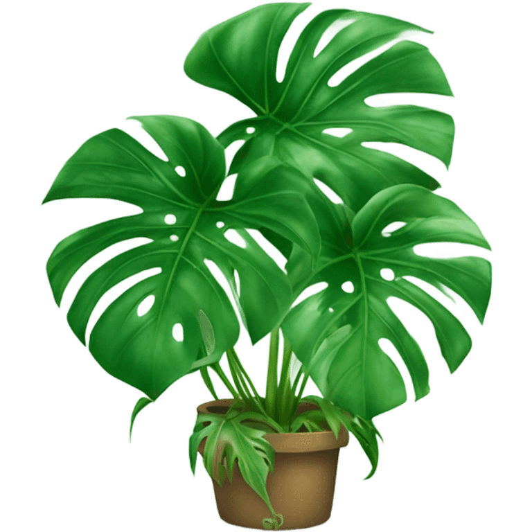 monstera plant emoji