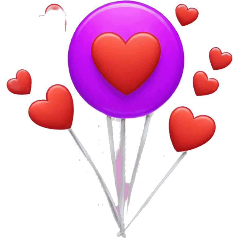 A pop emoji with spinning hearts  emoji