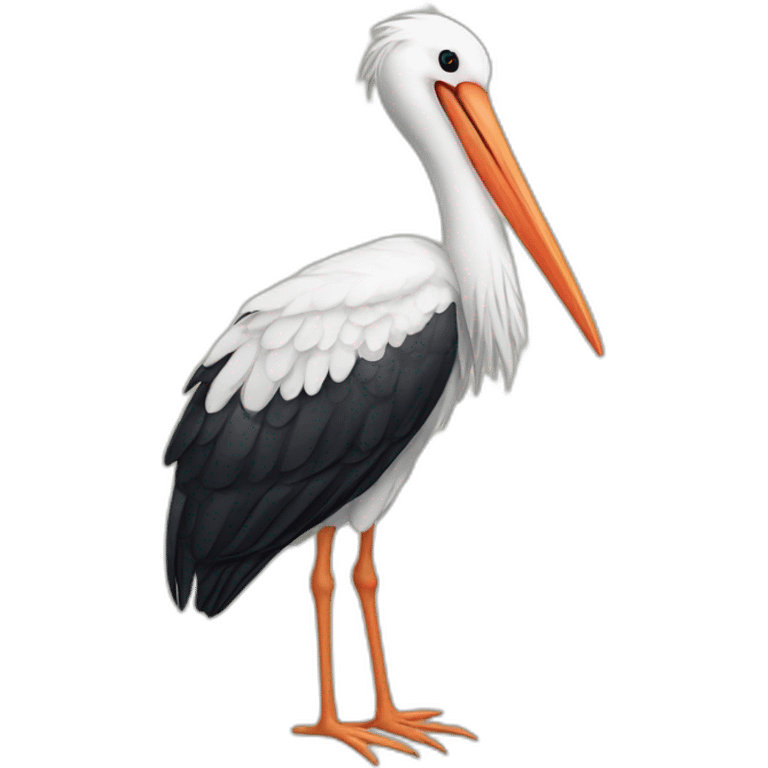 Stork emoji