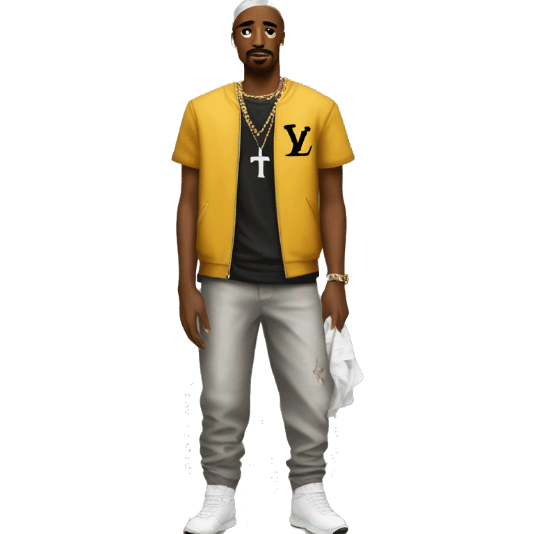 tupac nike louis vuitton outfit emoji