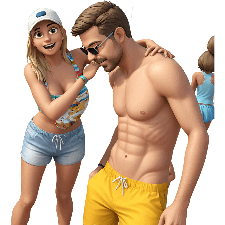 beach day with friends emoji