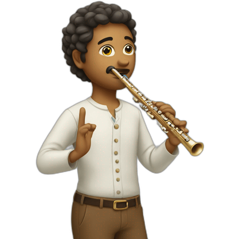 Flute player emoji