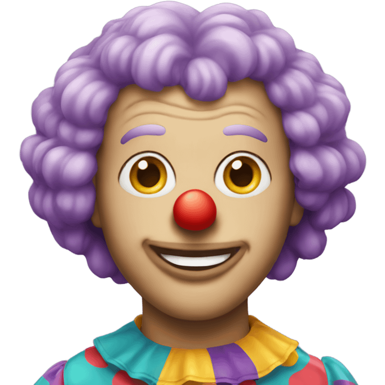 clown in a wig emoji