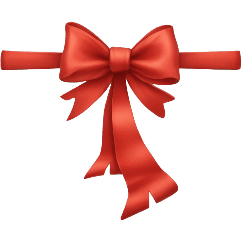 Red Christmas bow emoji