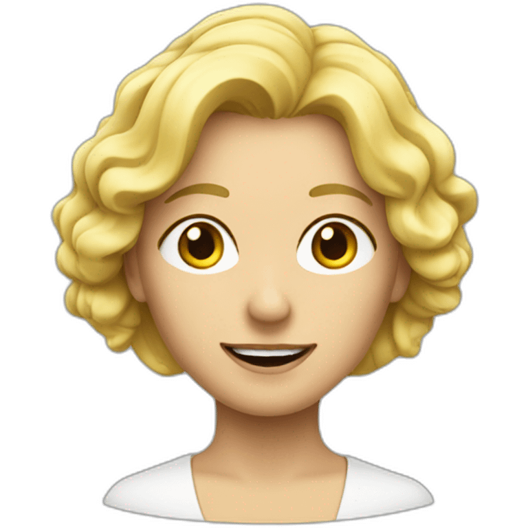 Blonde Frau mit Mann emoji