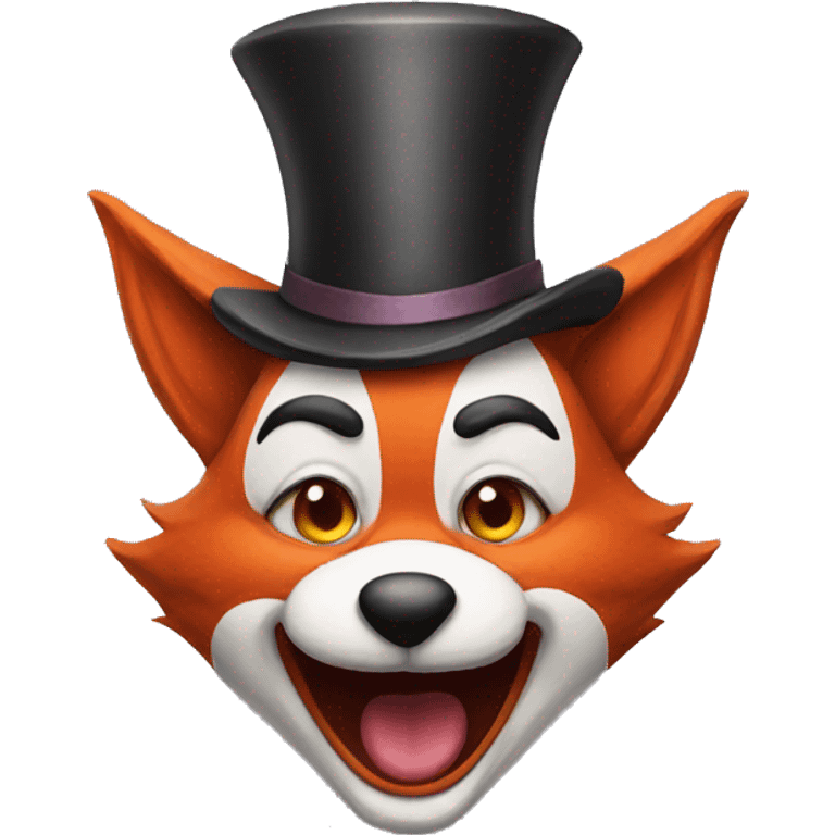 fox clown  emoji