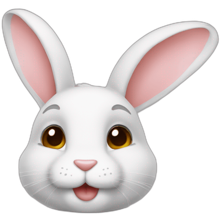 Lapin bisous emoji