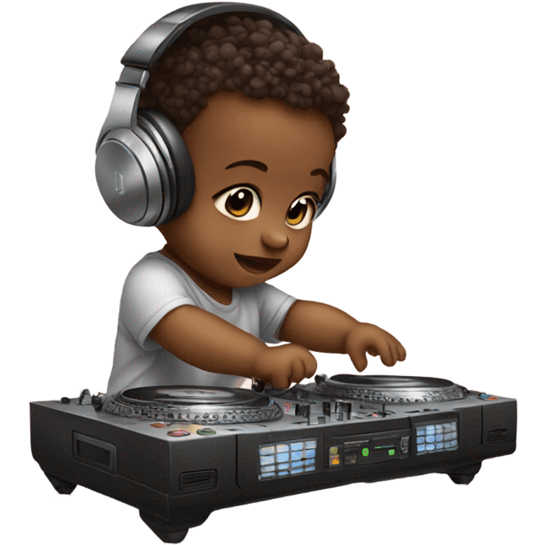 Baby playing DJ  emoji