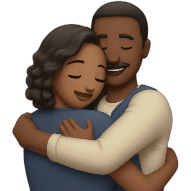 Couple hugging  emoji