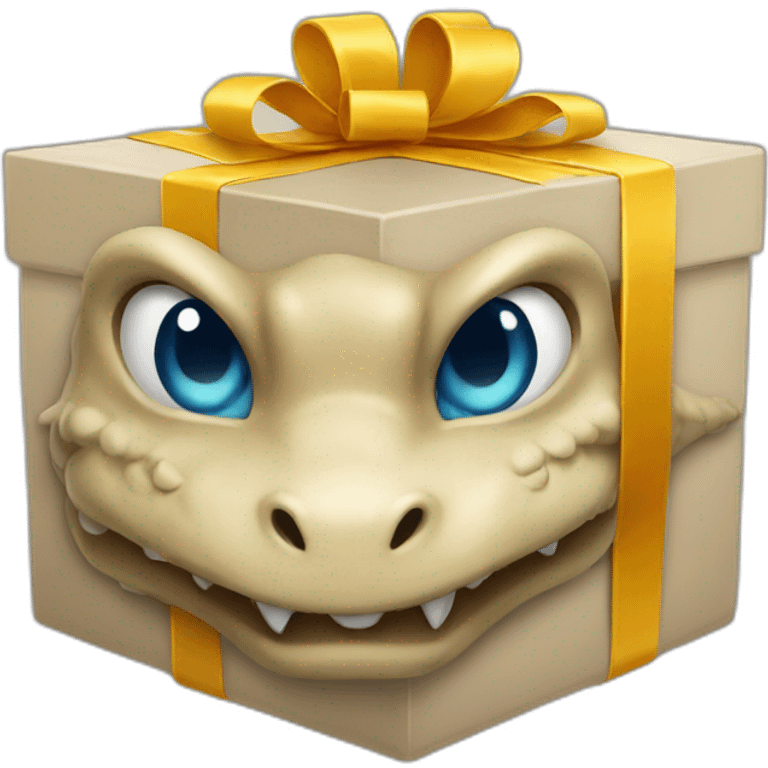 dragon from gift box emoji