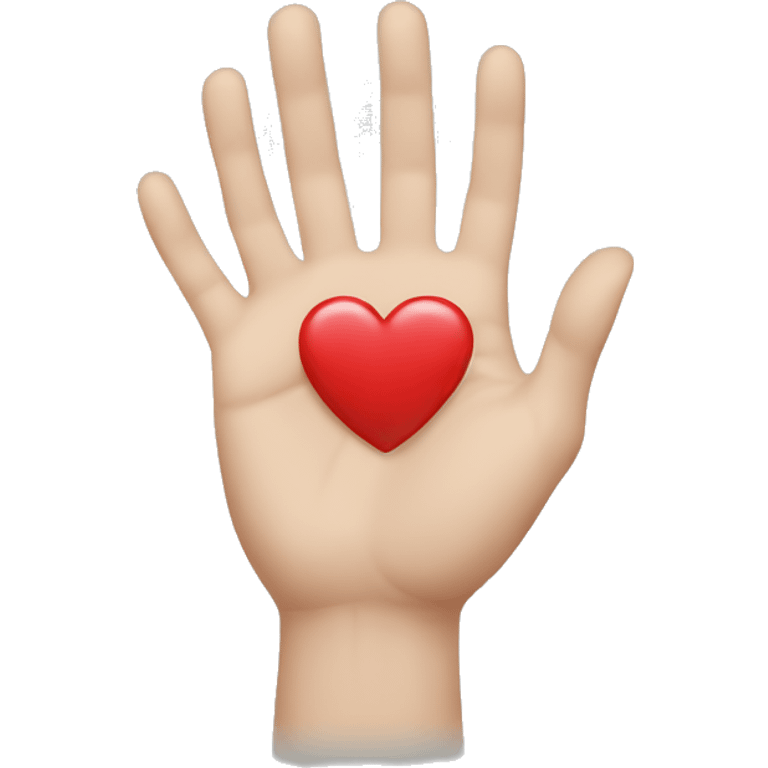 white hands showing heart emoji