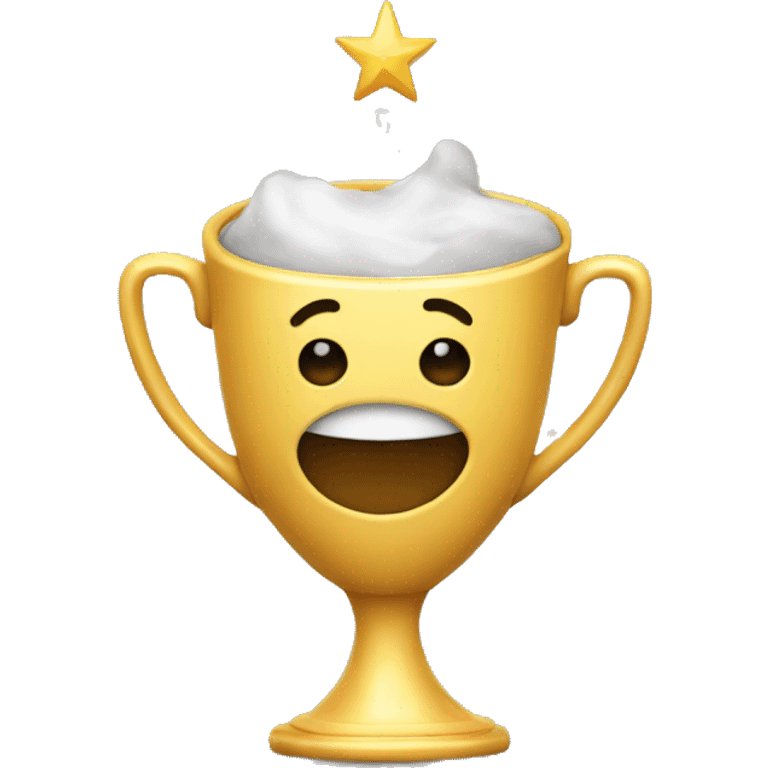 cup winner , star emoji