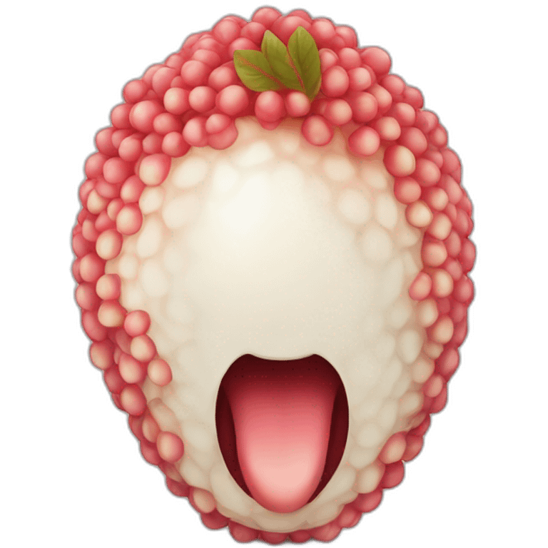 Lychee emoji