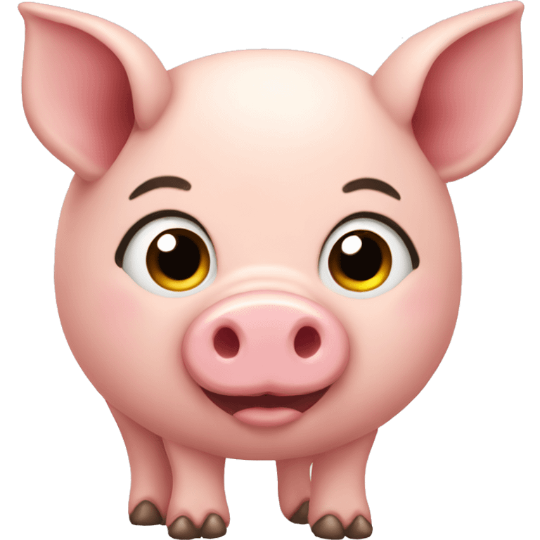 Cute piggy emoji