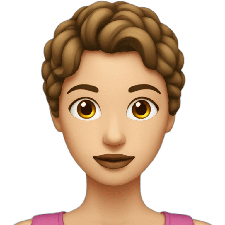 Mujer pelirroja con ojos grandes en forma de corazon emoji