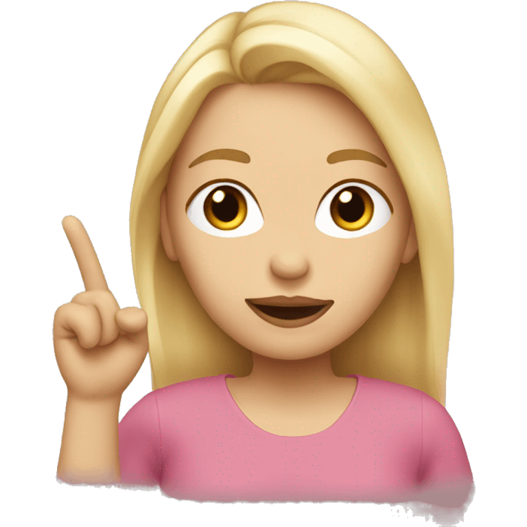 White female with blond hair blowing a kiss emoji