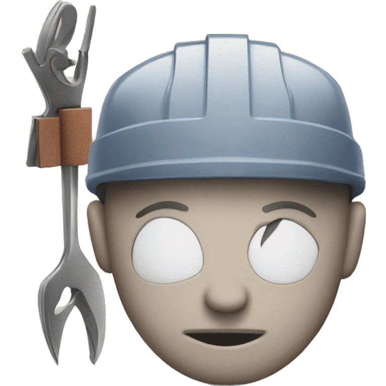 A serious face with a calendar and tools, symbolizing the sense of duty and commitment to managing tasks and responsibilities. emoji