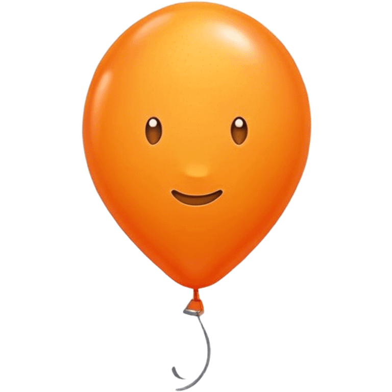 Orange balloon emoji emoji