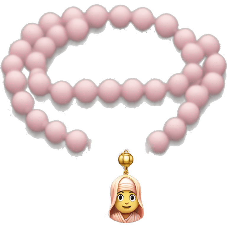 Light pink Muslim prayer bead emoji