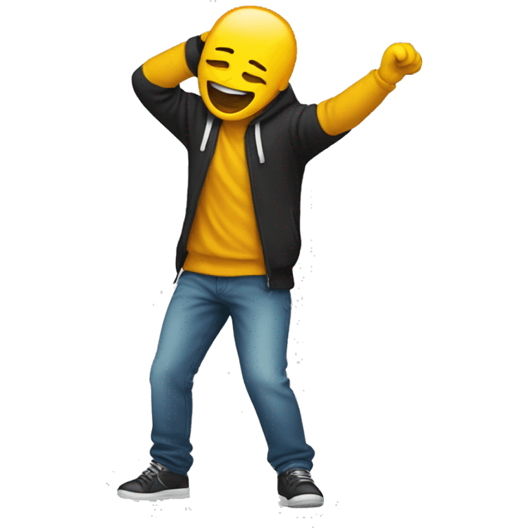 Person dabbing emoji