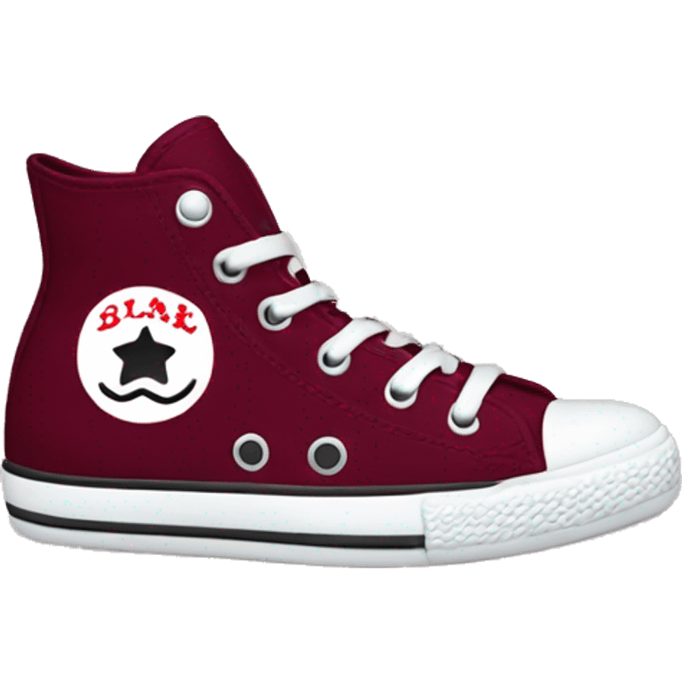 Burgundy Converse  emoji