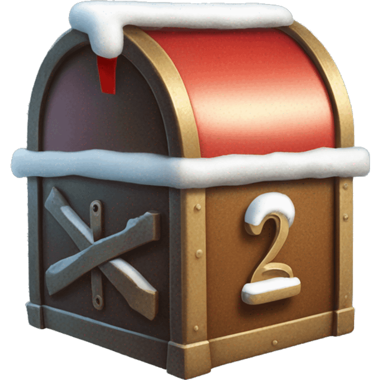 Old letter box Christmas  emoji