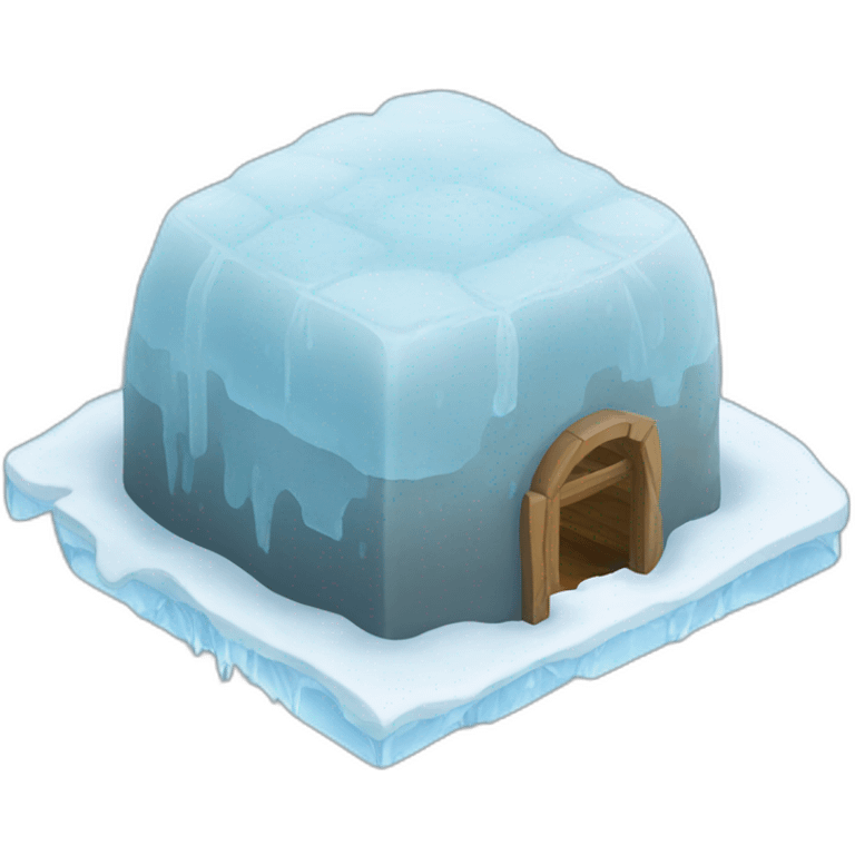 ice cube igloo emoji